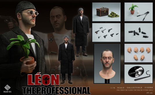 Léon The Professional - Transparent Glasses w/Circular Lenses