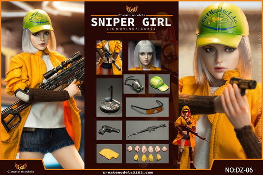 Sniper Girl - Orange Wired Coat w/Hood