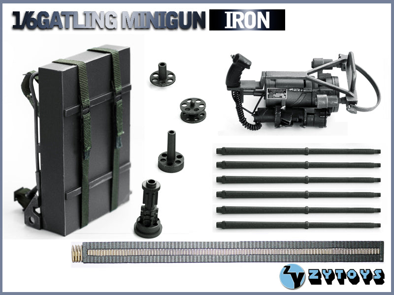 Load image into Gallery viewer, Iron Color Gatling Minigun - MINT IN BOX
