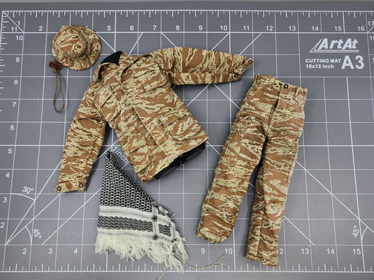 BAM 1/6 Desert Tiger Stripe Uniform W/ Boonie