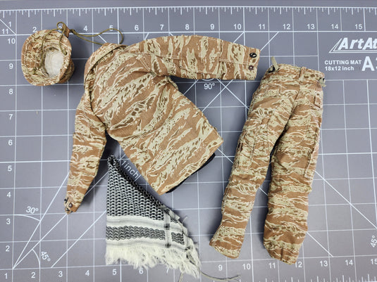 BAM 1/6 Desert Tiger Stripe Uniform W/ Boonie