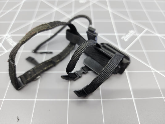 BAM 1/6 Black Pistol And Holster Belt (Hot Toys)