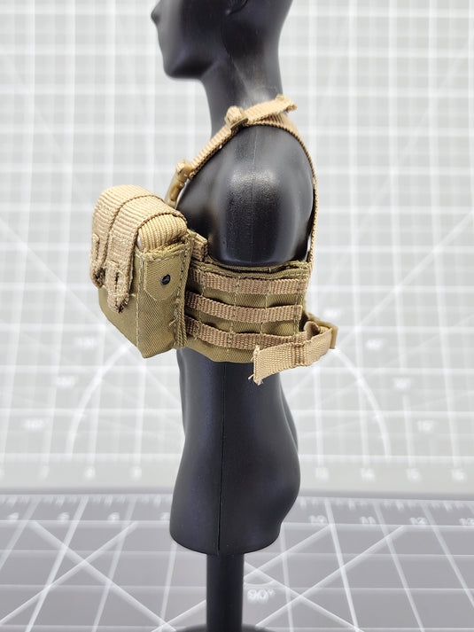 BAM 1/6 FDE Tan Gunner Split Rack Chest Rig (BBI)
