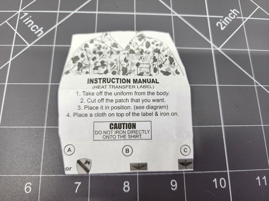 BAM 1/6 Vietnam Heat Transfer Patches