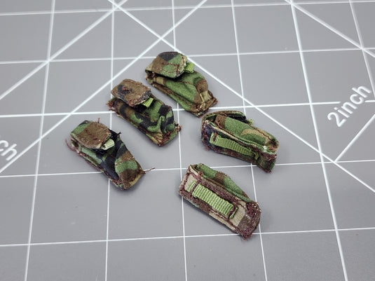 BAM 1/6 Woodland Green Camo Mag Pouch Set