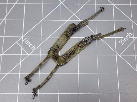 BAM 1/6 Vietnam OD Green H Type Harness (Toy Soldier)