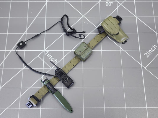 BAM 1/6 OD Green Belt W/ Pistol, Knife, & Radio (Dragon)