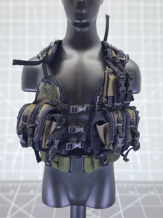BAM 1/6 OD Green Vest W/ Ammo Pouches (ACE)