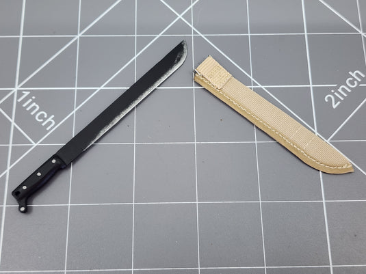 BAM 1/6 Machete W/ tan Sheath