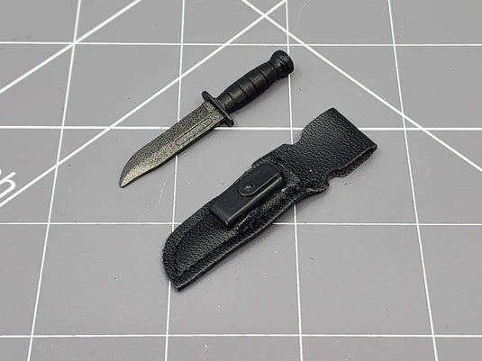 BAM 1/6 Vietnam Black K-Bar Knife & Sheath