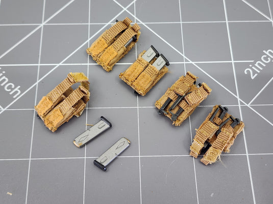 BAM 1/6 Coyote Tan Ammo Pouch's (LOT) (Hot Toys)
