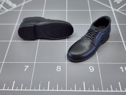 BAM 1/6 Black Shoes (Peg Type)