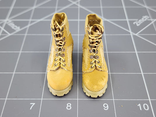 BAM 1/6 Coyote Tan Boots (DID) (Foot Type) (See Desc.)