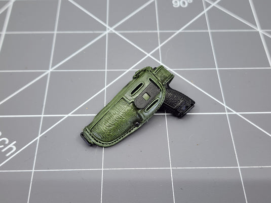 BAM 1/6 Black HK Pistol W/ OD Green Holster