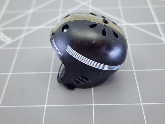 Bam 1/6 Black Helmet Black Padding & balaclava