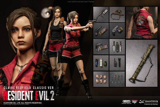 Resident Evil 2 Claire Redfield - .357 Magnum Pistol w/Ammo Box & Speed Loader
