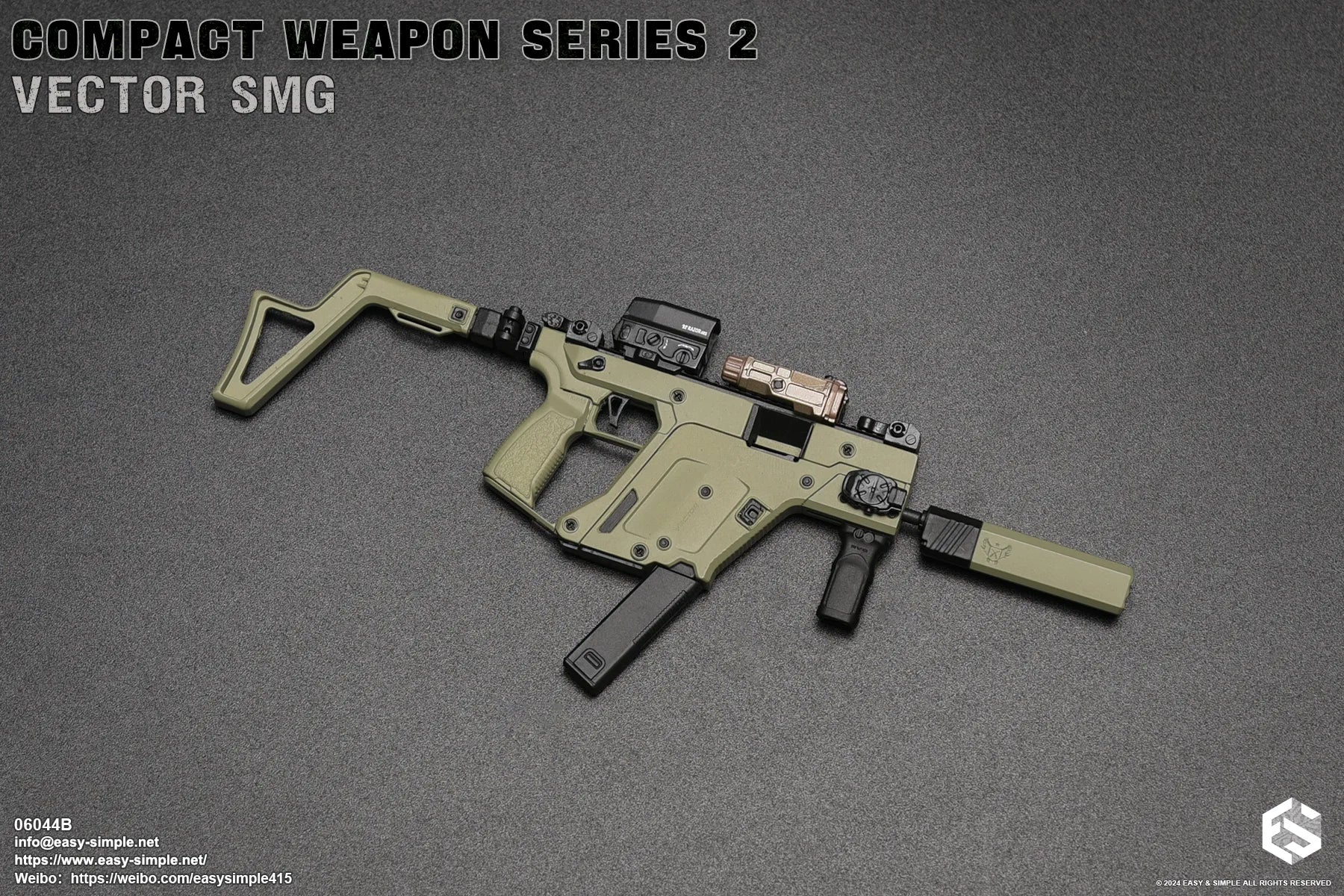 Compact Weapon Series 2 - Ranger Green Vector SMG Set (B