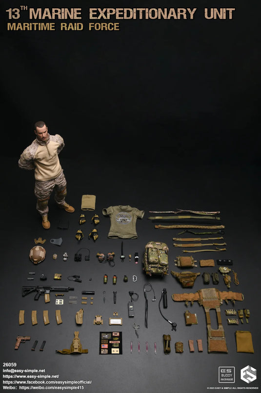 13th Marine Expeditionary Unit - Male Base Body w/Head Sculpt
