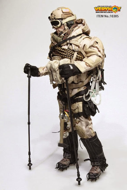 Load image into Gallery viewer, US Navy Seal Polar Mountain Striker - Black &amp; Tan Gloved Hand Set

