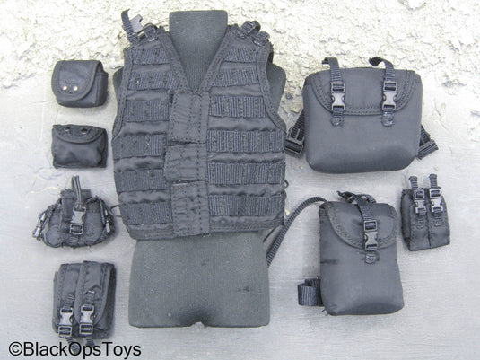 GIGN Operator - Black Combat Vest w/Pouches