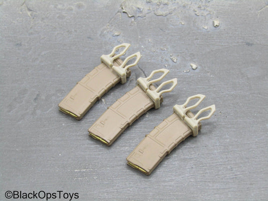 C.B.R.N. Assault Team - Brown 5.56 Magazines w/Magpuls (x3)