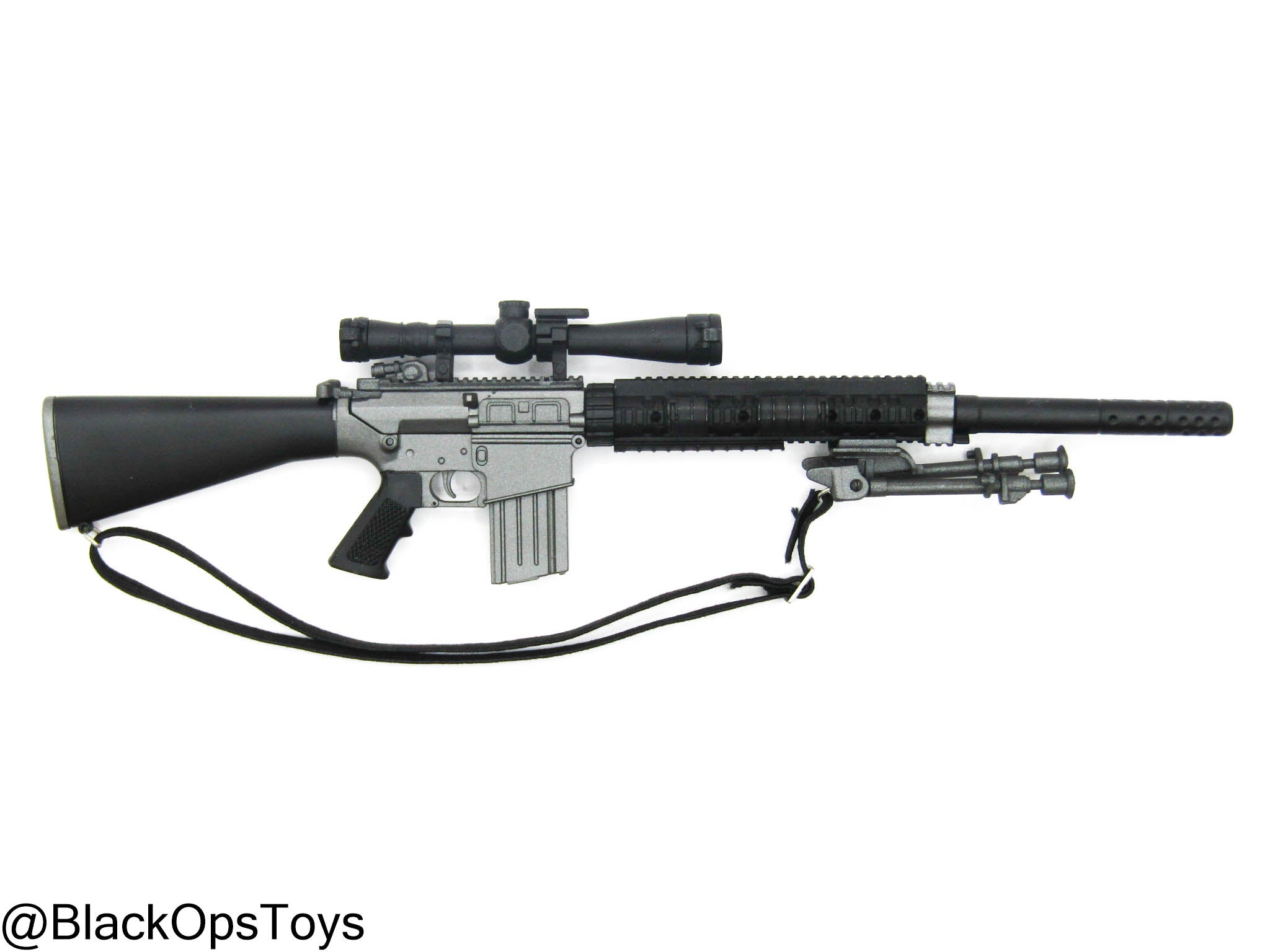 M110 Sniper Rifle w/Scope, Sling, Bipod, \u0026 Suppressor – BlackOpsToys, image size:2048x1536