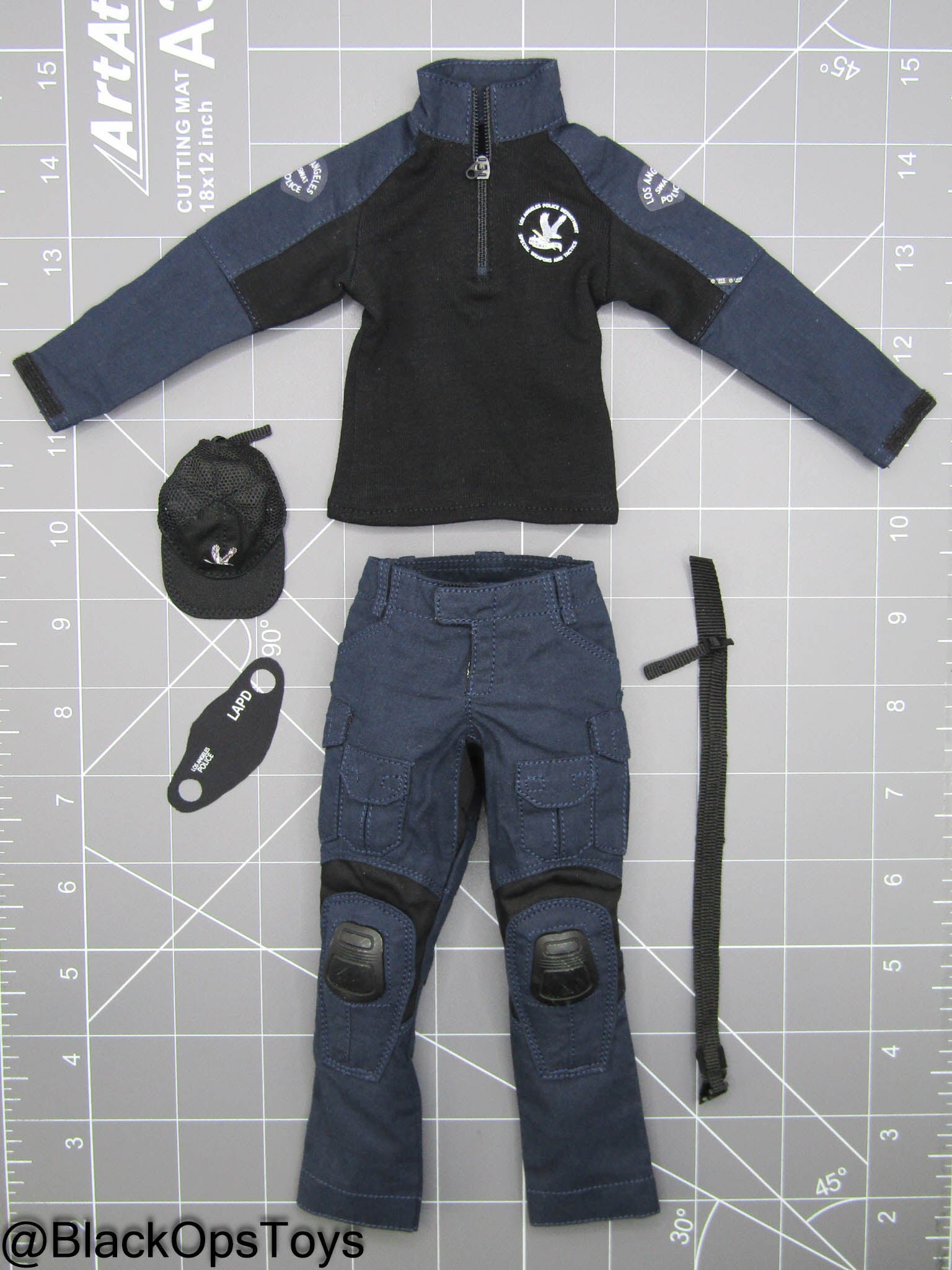 LAPD S.W.A.T. Ver A - Navy Blue Uniform Set w/Hat & Facemask