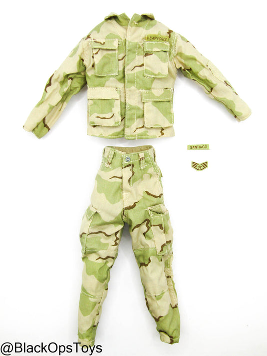 3C Desert Camo Combat Uniform w/Patches