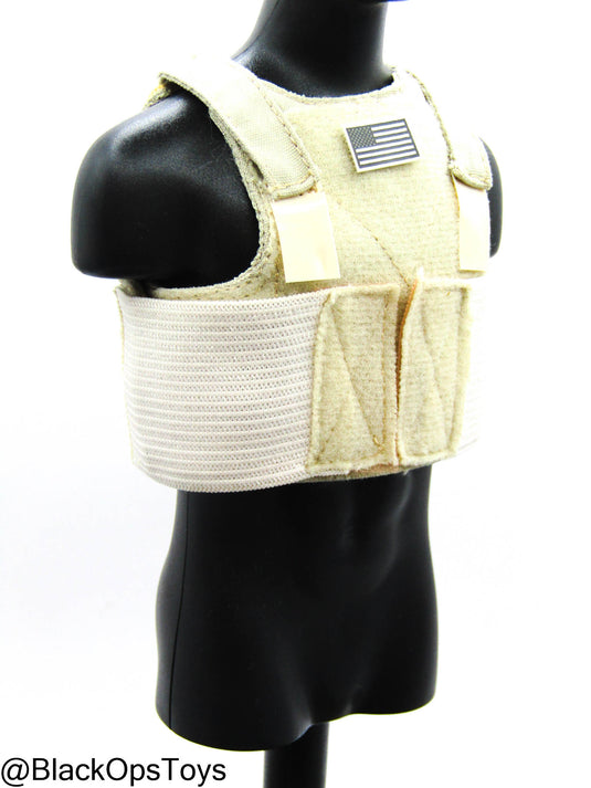 FDE Tan Body Armor w/American Flag Patch