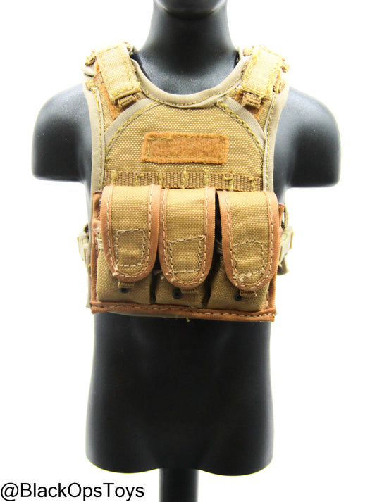 Coyote Tan MOLLE Plate Carrier w/Pouch Set