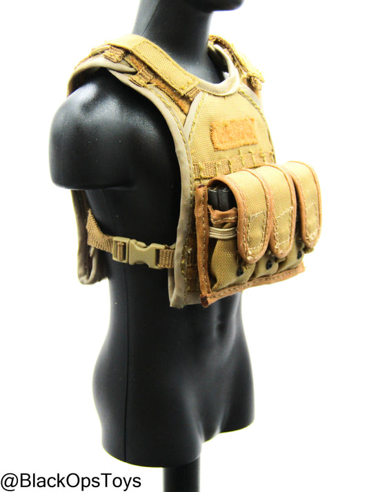 Coyote Tan MOLLE Plate Carrier w/Pouch Set