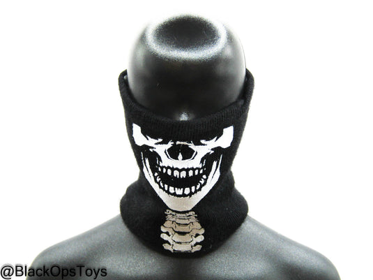 Black Skull Neck Toque