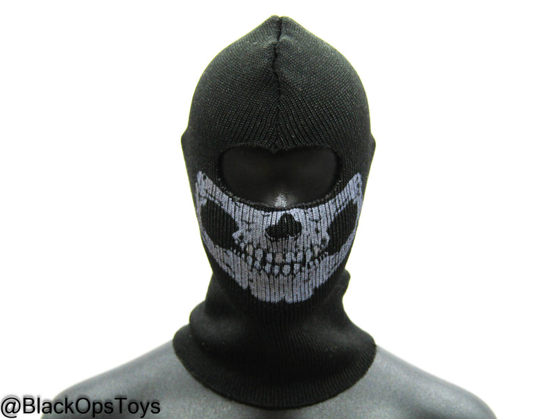 Load image into Gallery viewer, Black Skull Balaclava Type 1
