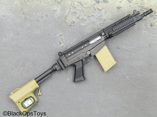 PMC - Black & Tan SA-58 Rifle w/Attachment