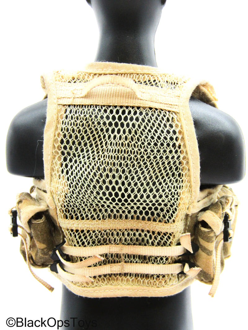Load image into Gallery viewer, British - Weathered Desert DPM Camo Combat Vest w/ZIpper Pockets
