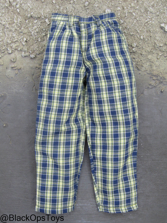 Black Hawk Down - Hoot - Green & Blue Plaid Combat Pants