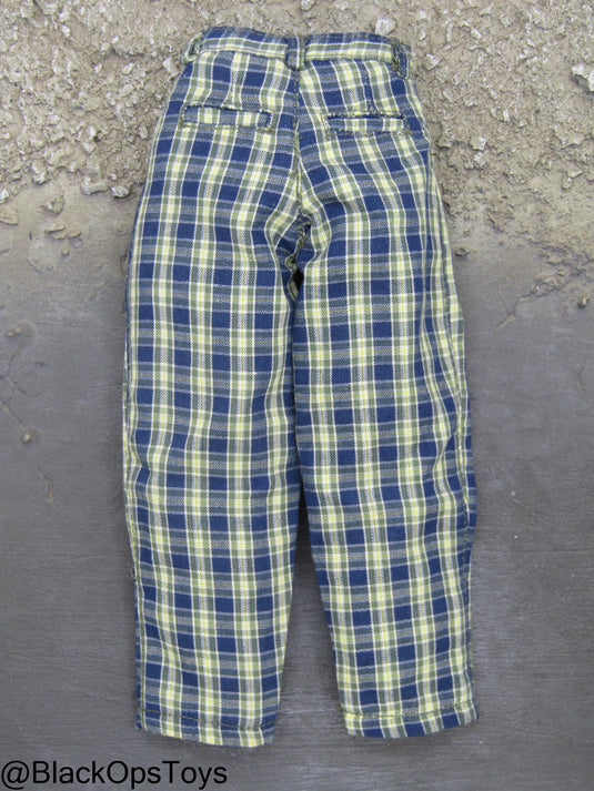 Black Hawk Down - Hoot - Green & Blue Plaid Combat Pants