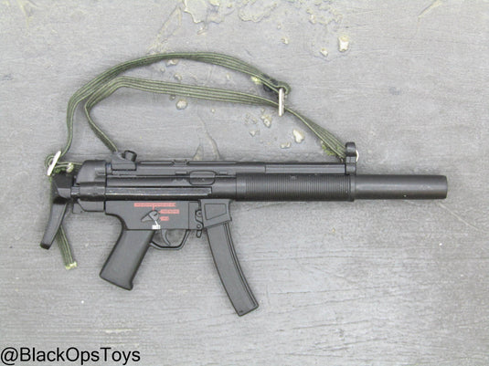 MP5 Submachine Gun w/Integrated Suppressor & OD Green Sling