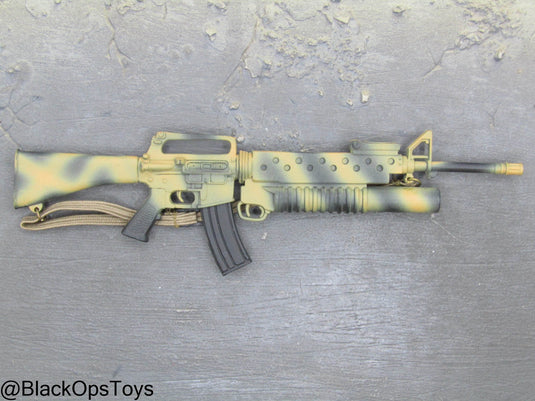 Camo M16 Assault Rifle w/M203 Grenade Launcher