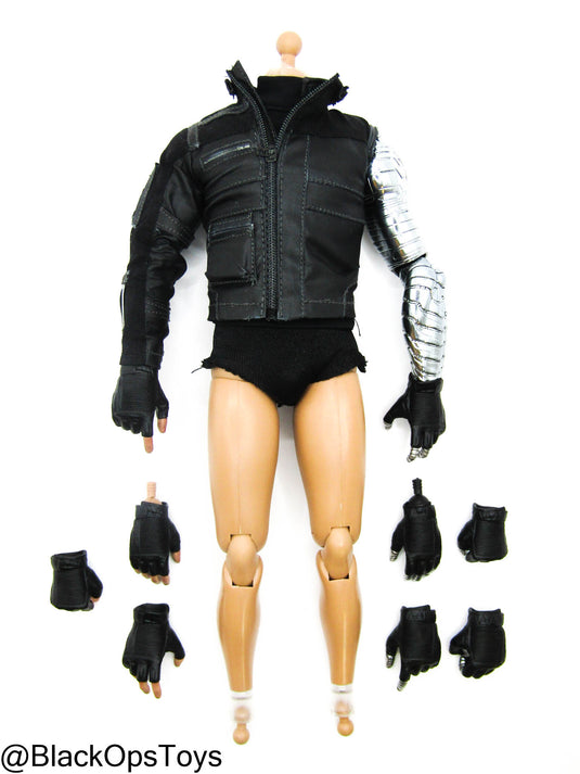 Civil War - Winter Soldier - Male Base Body w/Combat Jacket & Hand Set (READ DESC)