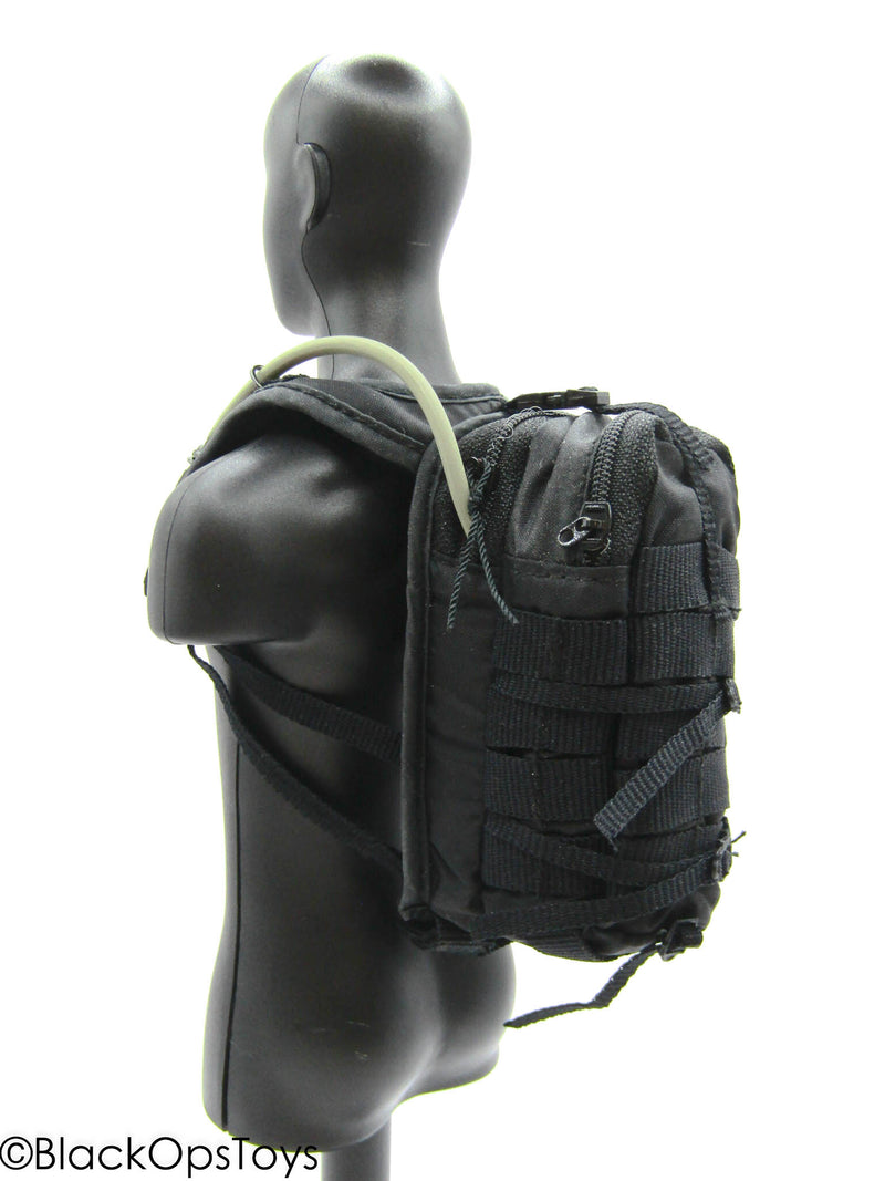 Load image into Gallery viewer, Night Ops - Black Backpack w/Hydration
