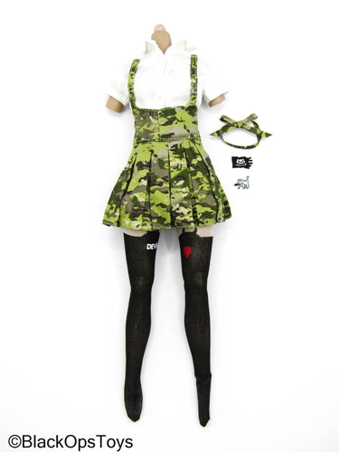 Armed Schoolgirl (B) - Multicam Dress w/Shirt & Stockings