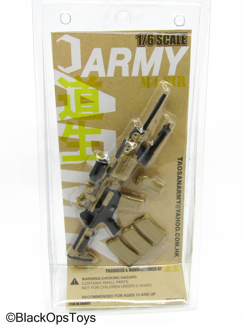 Load image into Gallery viewer, Taosun Army - Black &amp; Tan M4 SIR Rifle Set - MINT IN BOX
