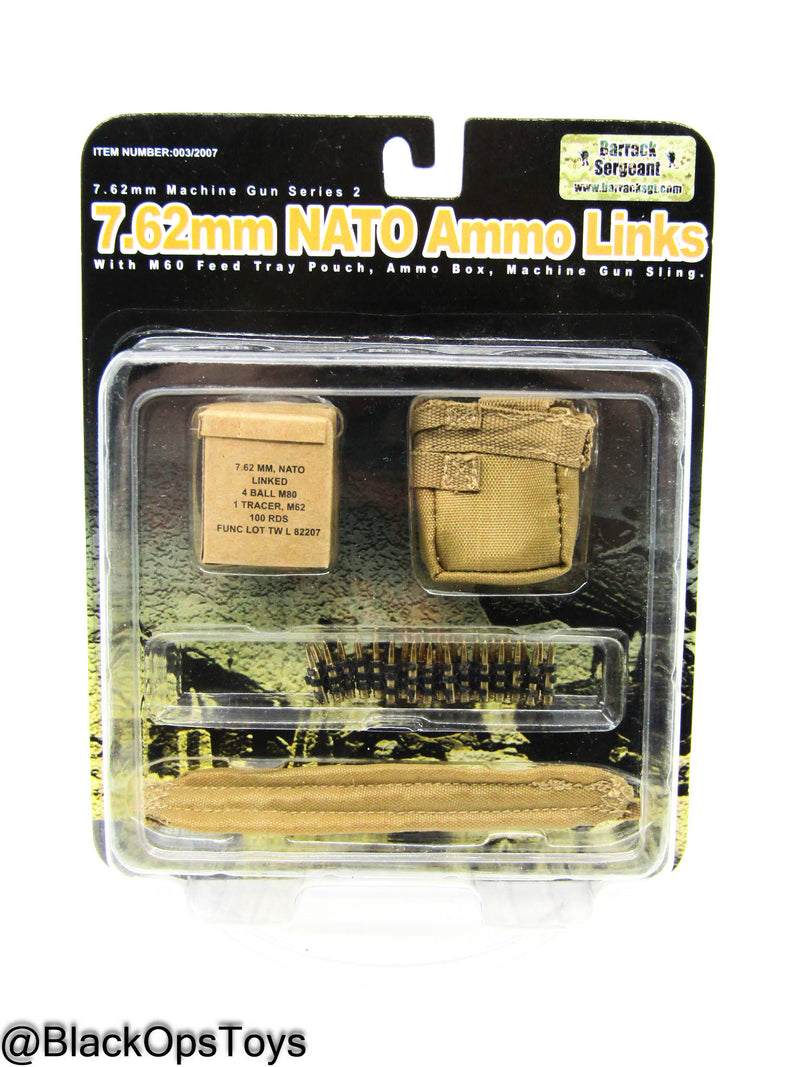 Load image into Gallery viewer, Metal 7.62mm NATO Ammo Link w/Feed Tray, Box, &amp; Sling MINT IN BOX
