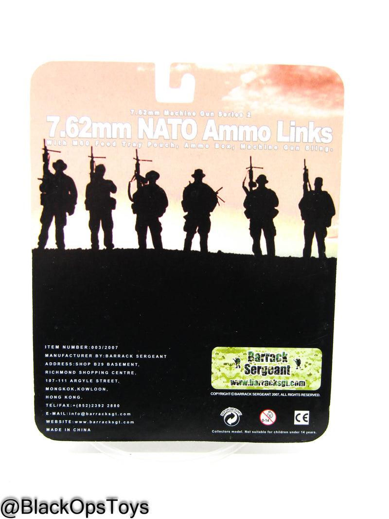 Load image into Gallery viewer, Metal 7.62mm NATO Ammo Link w/Feed Tray, Box, &amp; Sling MINT IN BOX
