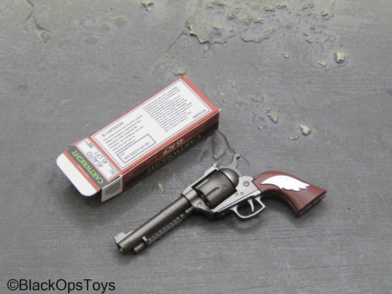 Load image into Gallery viewer, Resident Evil 2 Claire Redfield - .45 Colt Revolver Pistol w/Ammo Box
