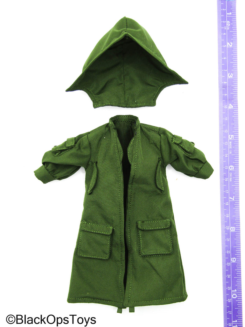 Load image into Gallery viewer, Sniper Girl - Green Wired Female Coat w/Hood
