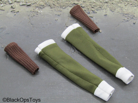 Sniper Girl - Green Female Socks w/Brown Wrist Covers