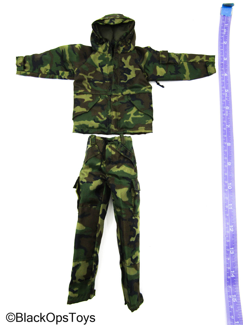 Load image into Gallery viewer, Woodland Camo Cold Weather Combat Uniform Set
