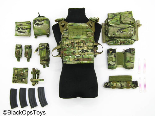 Multicam MOLLE Plate Carrier Vest w/Pouch Set